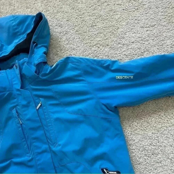 Descente Ski Snow Snowboarding Jacket Coat Blue Wm Size 10 D9-9616 Titan Thermo - Picture 10 of 16